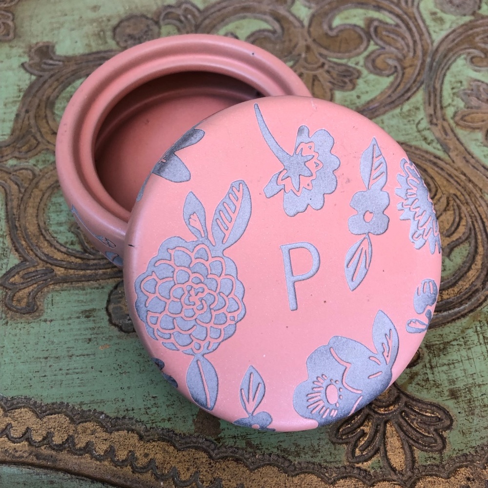 Anthropologie Letter P Masey Monogram Trinket Dish